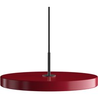 UMAGE - Asteria LED-Pendelleuchte, schwarz / ruby red von Umage