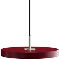 UMAGE - Asteria Mini LED-Pendelleuchte, Stahl / ruby red von Umage