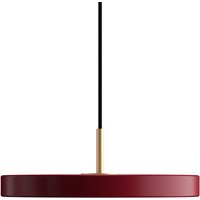 UMAGE - Asteria Mini LED-Pendelleuchte, Messing / ruby red von Umage