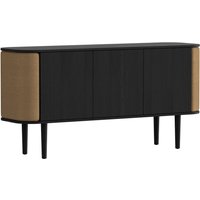 UMAGE - Treasures Sideboard mit 3 Türen, Eiche schwarz / sugar brown von Umage