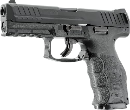 Heckler & KOCH Airsoft Pistole VP9, Federdruck Waffe mit 0,5 Joule, inkl. 100 x 6 mm BB Soft-Air Kugeln, Schwere Ausführung mit Metallschlitten von Umarex