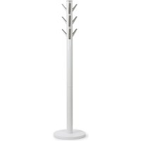 [GEBRAUCHT] B-Ware Umbra Flapper Garderobenständer Garderobe Weiß Silber Holz Siehe Text/Foto von Umbra