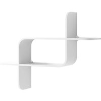 Gebraucht] Umbra Schweberegal Wandboard Regal Wandregal Gummibaumholz Weiß 64x16x48cm B-Ware von Umbra