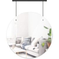 Neuwertig] Umbra Exhibit Wandspiegel Spiegel Rundspiegel 61 Cm Durchmesser Schwarz B-Ware von Umbra