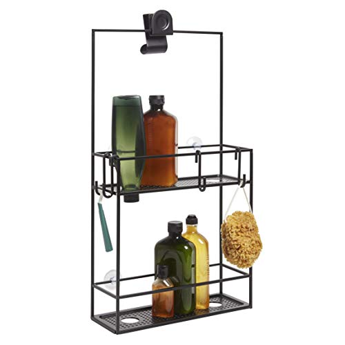 Umbra Cubiko Duschregal, Duschablage, Dusch Caddy mit 2 Ablagefächern aus Metall, 30,5 x 60 x 11 cm, Schwarz Umbra Cubiko Duschregal, Duschablage, Dusch Caddy mit 2 Ablagefächern aus Metall, 30,5 x 60 x 11 cm, Schwarz von Umbra