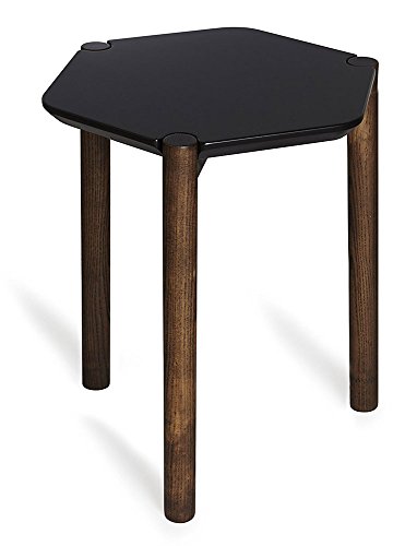 Umbra 1005863-048 Lexy Side Table, Beistelltisch aus Holz, Schwarz-Walnuss, 41.27 x 36.83 x 48.26cm von Umbra