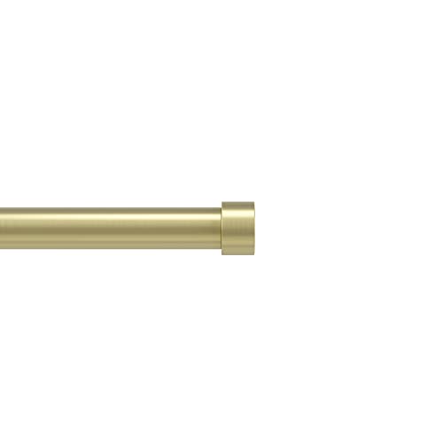 Umbra Cappa Gardinenstange, 2,5 cm, ausziehbar, mit 2 passenden Endstücken, Halterungen und Montagematerial, ca. 90–170 cm, Messing von Umbra