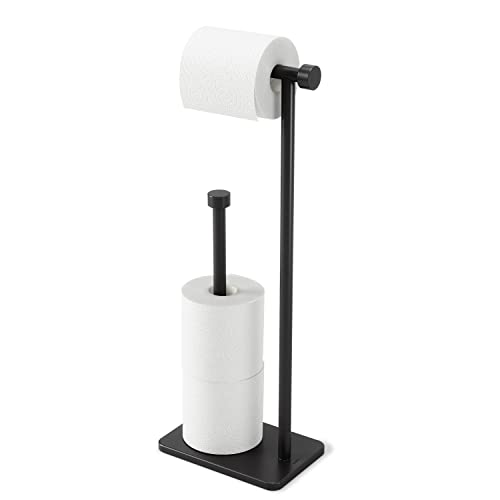 Umbra Cappa freistehender Toilettenpapierhalter mit Aufbewahrung für Ersatzrollen von Umbra