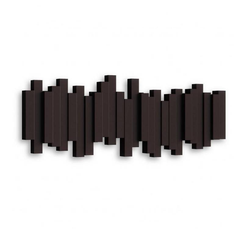Umbra Garderobenleiste STICKS Multi HOOK platzsparende Garderobenleiste mit 5 Haken, 5 bewegliche Haken von Umbra