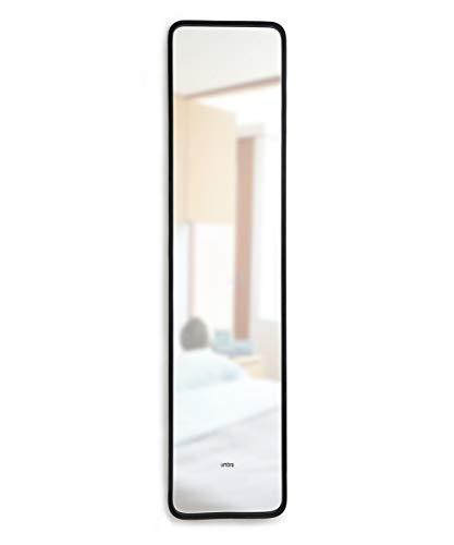 Umbra Hub Standspiegel - Ganzkörperspiegel für Wohnzimmer, Schlafzimmer und Diele, Schwarz, 37x157 cm von Umbra
