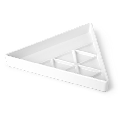 Umbra Jewelry Tray White Trinity Schmucktablett Weiß, Plastik, 24.13 x 20.95 x 3.81 cm von Umbra