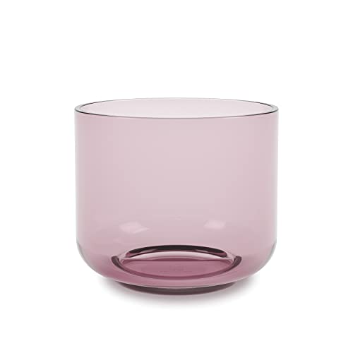 Umbra Layla Vase, Farbiger Glasbehälter für Blumen, Accessoires und Kerzen, dekorative Glasvase, Blumenvasen, Violett, Large von Umbra