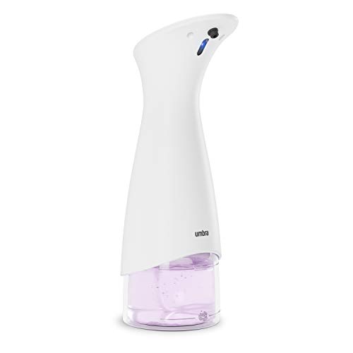 Umbra Otto 280ml Automatischer Schaumseifen-und Handdesinfektionsmittelspender, Schäumender Seifenspender mit Sensor, Weiss, Einheitsgröße von Umbra