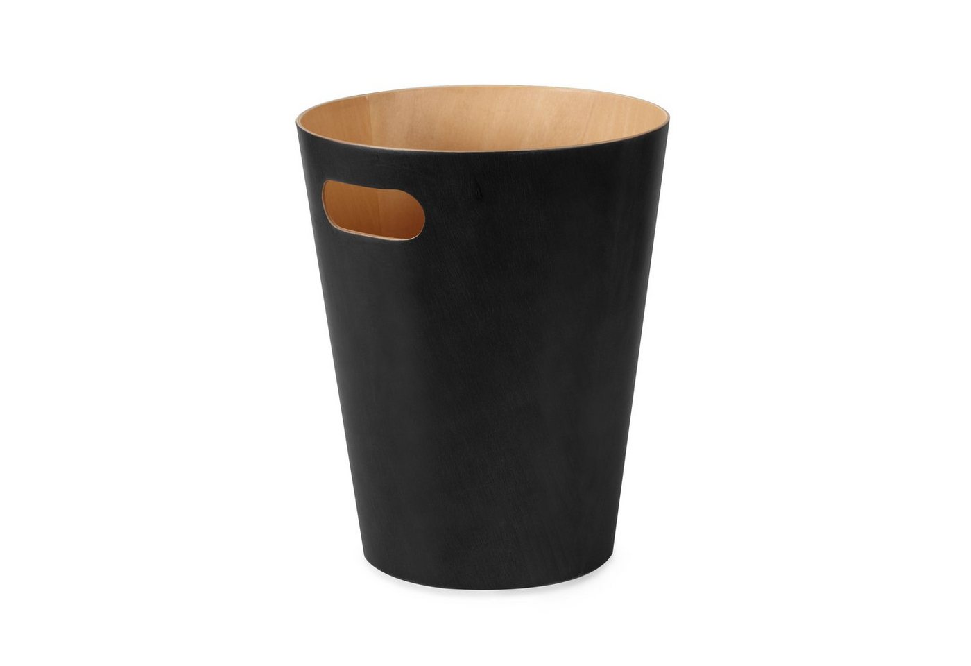 Umbra Papierkorb woodrow can black / natur papierkorb Umbra Papierkorb woodrow can black / natur papierkorb von Umbra