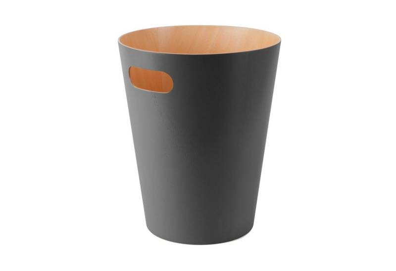 Umbra Papierkorb woodrow can charcoal / natur papierkorb von Umbra