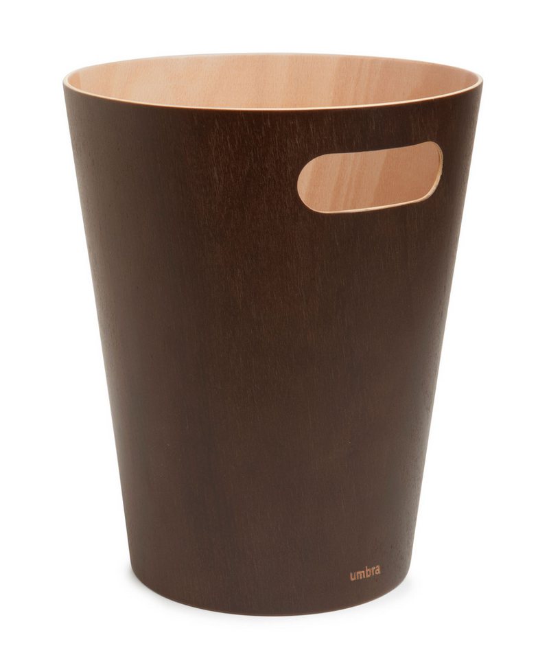 Umbra Papierkorb woodrow can espresso / natur papierkorb Umbra Papierkorb woodrow can espresso / natur papierkorb von Umbra