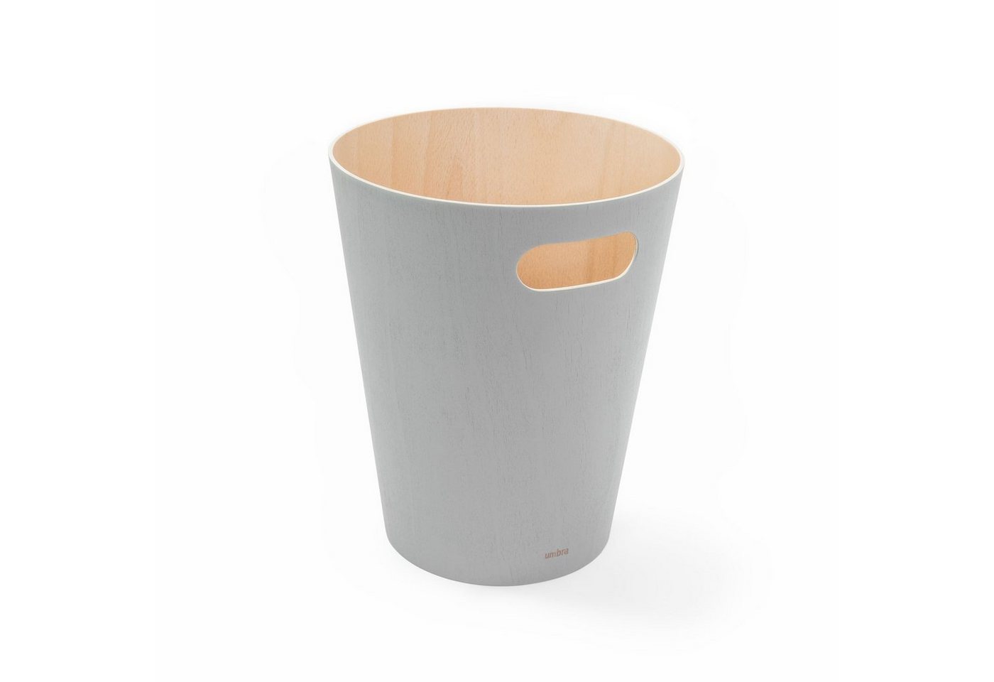Umbra Papierkorb woodrow can grau grey / natur papierkorb Umbra Papierkorb woodrow can grau grey / natur papierkorb von Umbra