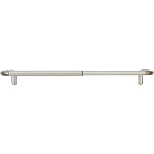 Umbra Twilight Gardinenstange – Ausziehbare Vorhangstange mit Abgerundeten Enden für ideale Raumabdunkelung, 71 - 122 cm, Nickel von Umbra