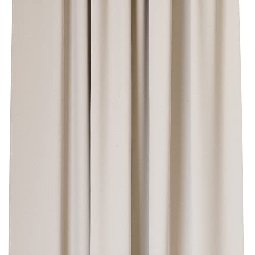 Umbra Twilight Verdunklungsvorhänge 132x213cm, Blickdichte Gardinen mit Kräuselband für Raumabdunklung, 2er-Set, Leinen von Umbra