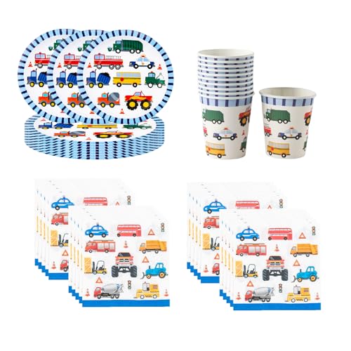 Kindergeburtstags-Tischdeko-Set für 10 Gäste, 10 Pappteller, 10 Becher, 20 Servietten Kindergeburtstags-Tischdeko-Set für 10 Gäste, 10 Pappteller, 10 Becher, 20 Servietten von Umbrean