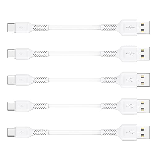 10cm USB C Kabel Kurz [5Stück], USB A auf USB Typ C Ladekabel 3A Schnellladekabel und Datenkabel Kompatible für Samsung Galaxy S20 S21 A51 Note10, Huawei P30 P40 Mate 20, Xiaomi, Google Pixel 4A von Umefly