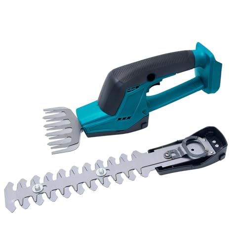 Umelee Akku Heckenschere & Grasschere, Heckenschere Elektrische, Kabelloser Strauchschere Rasentrimmer für Gartenarbeit, Gartengeräte Kompatibel mit Makita 18V Lithium-Batterien (ohne Akku) von Umelee