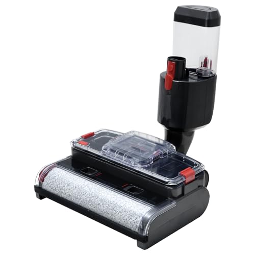 Umelee Bürste Wischaufsatz Kompatibel für Dyson V15 V11 V10 V8 V7 Staubsauger, Elektrischer Bodenwischer mit 2 Behältern für Sauberes & Schmutziges Wasser, Bürstenrolle von Umelee
