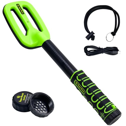 Umelee Unterwasser Metalldetektor, IP68 Wasserdicht, Tragbar Metalldetektor Profi mit Ton- und Vibrationsalarm, LED-Licht, Schatzsuche beim Tauchen, am Strand, im Garten von Umelee
