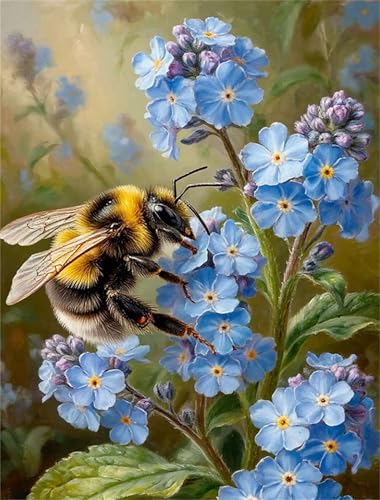 Umfarvt Bienen-Blume Diamond Painting Erwachsene set DIY Square Vollbohrer 80x100cm,5D Diamant Painting Bilder für Erwachsene,Strass Stickerei Leinwand painting set,Wanddeko Geschenk Umfarvt Bienen-Blume Diamond Painting Erwachsene set DIY Square Vollbohrer 80x100cm,5D Diamant Painting Bilder für Erwachsene,Strass Stickerei Leinwand painting set,Wanddeko Geschenk von Umfarvt