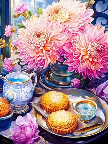 Umfarvt Diamond Painting Blumen-Cup-Kuchen Set für Erwachsene DIY Round Strass 20x30cm,5D diamond painting bilder Diamant Kunst Malerei Stickerei Kreuzstich Set,Wohnzimmer Wanddeko Umfarvt Diamond Painting Blumen-Cup-Kuchen Set für Erwachsene DIY Round Strass 20x30cm,5D diamond painting bilder Diamant Kunst Malerei Stickerei Kreuzstich Set,Wohnzimmer Wanddeko von Umfarvt