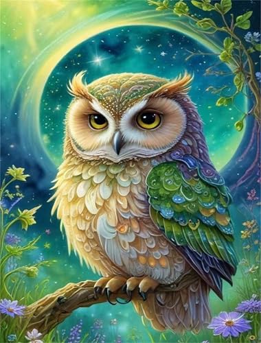Umfarvt Fantasy Eule Baum Diamond Painting Erwachsene set DIY Square Vollbohrer 90x110cm,5D Diamant Painting Bilder für Erwachsene,Strass Stickerei Leinwand painting set,Wanddeko Geschenk Umfarvt Fantasy Eule Baum Diamond Painting Erwachsene set DIY Square Vollbohrer 90x110cm,5D Diamant Painting Bilder für Erwachsene,Strass Stickerei Leinwand painting set,Wanddeko Geschenk von Umfarvt