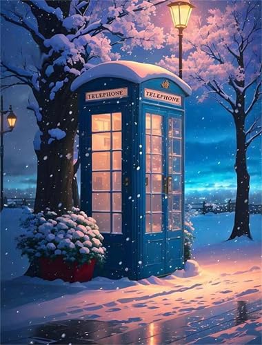 Umfarvt Winter Street Pavillon Diamond Painting Erwachsene set DIY Round Vollbohrer 80x100cm,5D Diamant Painting Bilder für Erwachsene,Strass Stickerei Leinwand painting set,Wanddeko Geschenk Umfarvt Winter Street Pavillon Diamond Painting Erwachsene set DIY Round Vollbohrer 80x100cm,5D Diamant Painting Bilder für Erwachsene,Strass Stickerei Leinwand painting set,Wanddeko Geschenk von Umfarvt