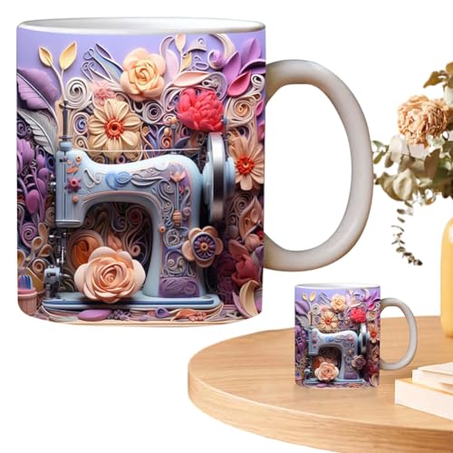 3D-Bücherregal-Tasse, Kreative 3D-Tasse, Bücherbecher mit 3D-Effekt, Keramik Kaffeetasse Book Lovers Geschenke, Langlebige Milchbecher Teetassen Home Deko Weihnachtsgeschenke von Umikk