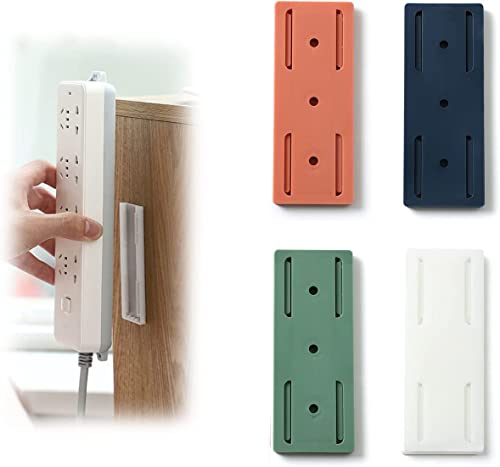 Umikk 4 Stück Selbstklebender Stanzfreier Sockelhalter, Selbstklebende Power Board-Halter,Wandhalterung Steckdose Fixierer,Self-Adhesive Desktop Socket Fixer,Steckdosenhalter für WiFi Router Umikk 4 Stück Selbstklebender Stanzfreier Sockelhalter, Selbstklebende Power Board-Halter,Wandhalterung Steckdose Fixierer,Self-Adhesive Desktop Socket Fixer,Steckdosenhalter für WiFi Router von Umikk
