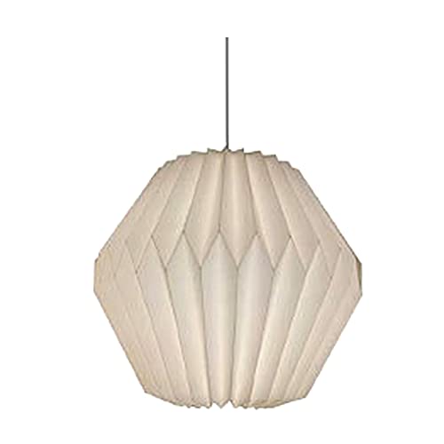 Umikk Origami Design Papier Lampenschirm, Nordische Kreativpapier Lampenschirm Deko Papier Laterne Deckenlampen Shade, Moderner Lampen Schirm Rund für Hängelampe von Umikk