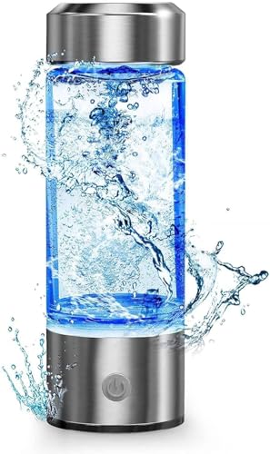 Umikk Wasserstoff Reiche Wasser Flasche 420ML,Pem Technologie Hydrogen Wasserstoffreiche Generator,Tragbare Lonisator Flasche Anti Aging,USB Wiederaufladbar Wasserstoff-Wasserflasche von Umikk