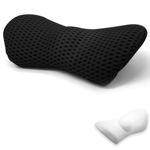 Umllpet Lendenkissen Orthopädisches, Lumbalkissen, Lendenwirbelkissen aus Memory Foam, Lendenwirbelstützkissen, Ergonomisches Rückenkissen Lendenwirbelstütze für Bett, Sofa, Stuhl, Auto und Bürostuhl von Umllpet