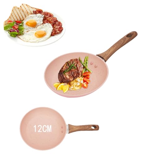 Umllpet Mini-Eierbratpfanne, 12 cm Mini Bratpfanne für Ein Ei, Mini Pfanne Geeignet, Brat- & Universalpfannen aus Aluguss, Kleine Pfanne, Camping, Kochen, Omelettpfanne Bratpfanne Klein für Gasherd von Umllpet