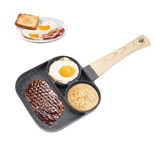 Umllpet Spiegeleipfanne, Eier Pfanne mit 3 Löchern, Antihaft Pancake Pfanne, Aluminium Omelettpfanne, Spiegelei Burgerpfanne für Frühstück Spiegeleier, Pancakes, Steak, Speck, für Induktion & Gas Umllpet Spiegeleipfanne, Eier Pfanne mit 3 Löchern, Antihaft Pancake Pfanne, Aluminium Omelettpfanne, Spiegelei Burgerpfanne für Frühstück Spiegeleier, Pancakes, Steak, Speck, für Induktion & Gas von Umllpet