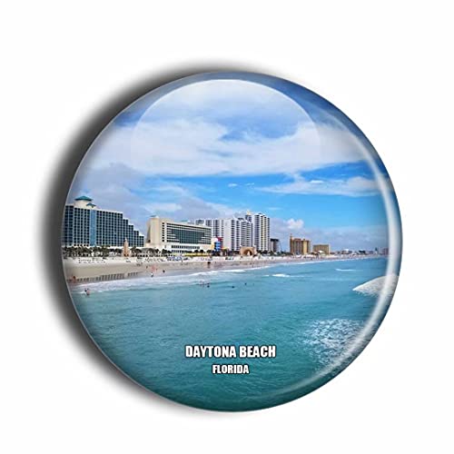 Daytona Kühlschrankmagnet, Motiv: Strand, Florida, USA, 3D, handgefertigt, Reise-Souvenir, Geschenk, Sammlung, Dekoration von Umsufa