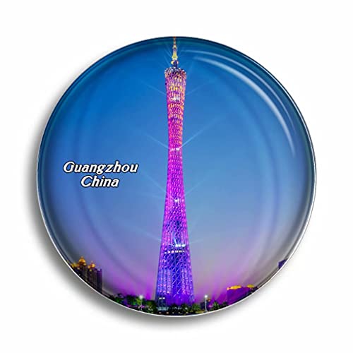 Kühlschrankmagnet, Motiv: China-Kantonturm, Guangzhou, Glasmagnete für Kühlschrank, Souvenirs, niedlicher Kristallmagnet, Dekoration für Whiteboard, Büro, Zuhause, Geschenk von Umsufa