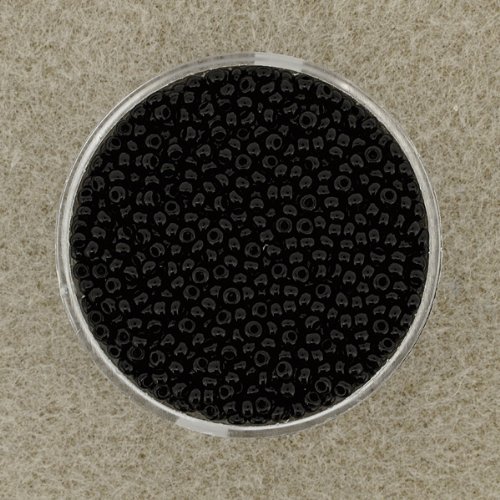 Pracht Rocailles schwarz satt ca. 2,6 mm 17 g Pracht Rocailles schwarz satt ca. 2,6 mm 17 g von Un.