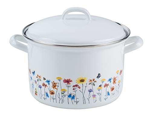RIESS 0124-070 Fleischtopf mit Deckel, Durchmesser 20 cm, Inhalt 3,5 Liter, Country, SONDERDEKOR FLORA, Induktion RIESS 0124-070 Fleischtopf mit Deckel, Durchmesser 20 cm, Inhalt 3,5 Liter, Country, SONDERDEKOR FLORA, Induktion von Riess