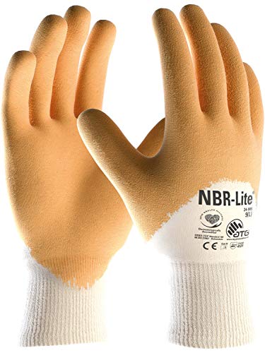 (12 Paar) ATG Handschuhe 24-985HCT Nitril-Handschuhe NBR-Lite, SB-Verp. 12 x beige/gelb 8 (M) von Unbekannt