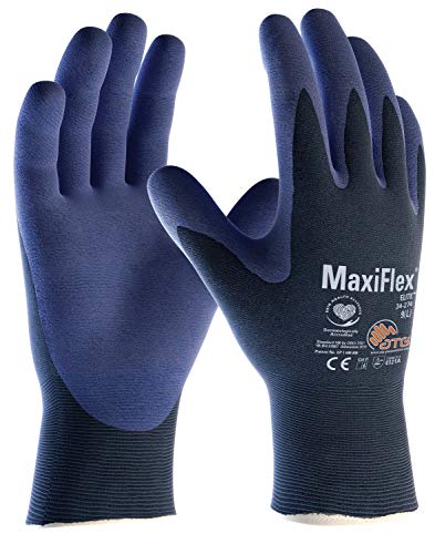 (12 Paar) ATG Handschuhe 34-274 Montagehandschuhe MaxiFlex Elite 12 x blau/blau 10 (XL) von Unbekannt