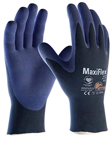 (12 Paar) ATG Handschuhe 34-274 Montagehandschuhe MaxiFlex Elite 12 x blau/blau 8 (M) von Unbekannt