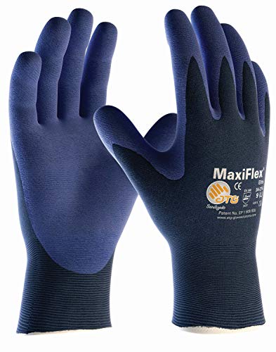 (12 Paar) ATG Handschuhe 34-274HCT Montagehandschuhe MaxiFlex Elite, SB-Verp. 12 x blau/blau 9 (L) von Unbekannt