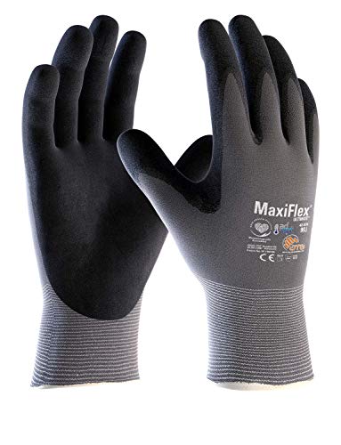 (12 Paar) ATG Handschuhe 42-874HCT Montagehandschuhe MaxiFlex Ultimate AD-APT, SB-Verp. 12 x grau/schwarz 10 von Unbekannt