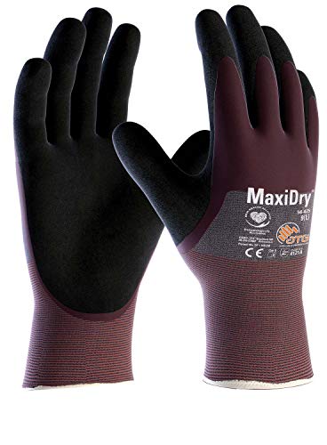 (12 Paar) ATG Handschuhe 56-425 Schutzhandschuhe MaxiDry 12 x violett/schwarz 7 von Unbekannt