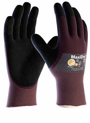 (6 Paar) ATG Handschuhe 56-425 Schutzhandschuhe MaxiDry, SB-Verp. 6 x violett/schwarz 8 von Unbekannt